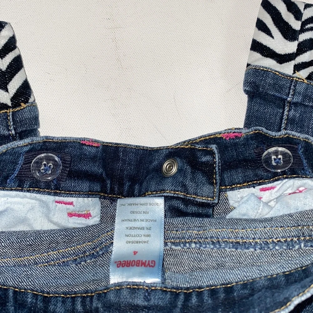 Gymboree Wild One Cuffed Zebra Jeans.